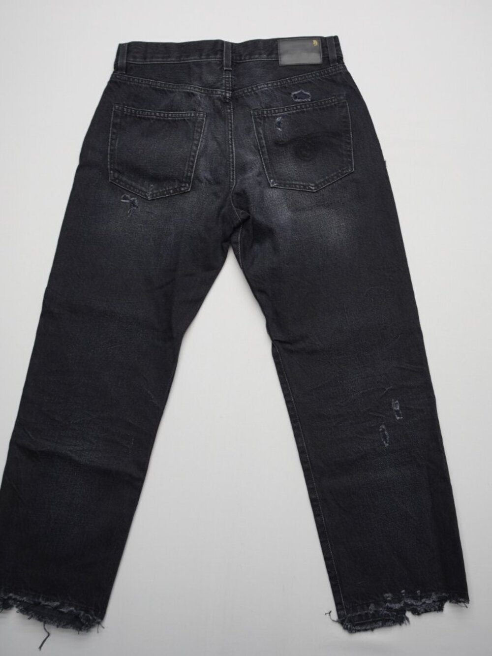 R13 Boyfriend Jeans in Jake Black Size 25 - Picture 6 of 15